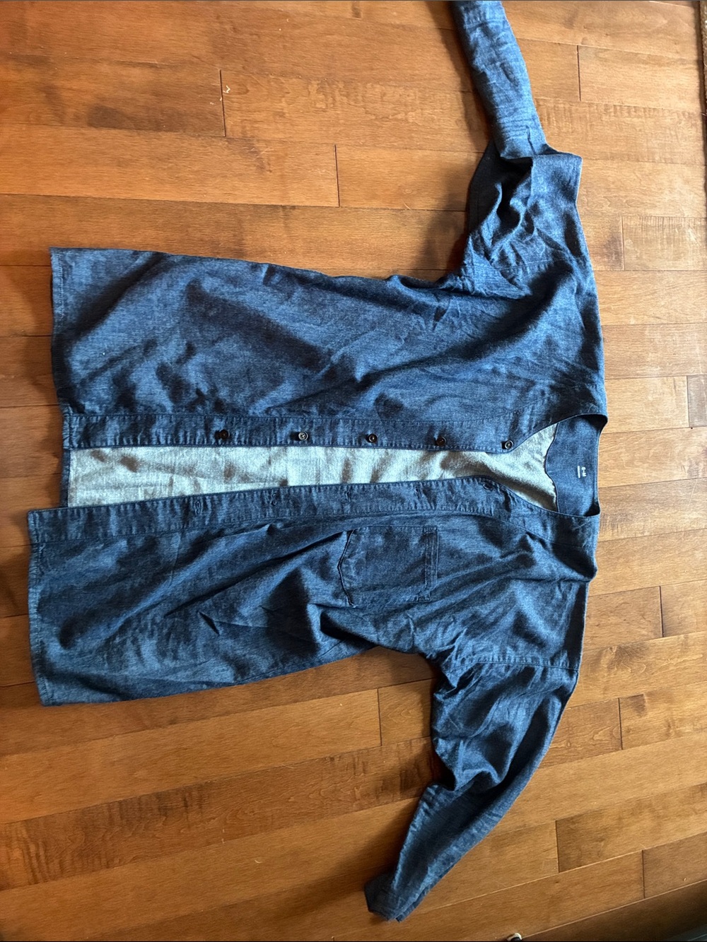 Muji Lightweight Blue Button-Up work shirt